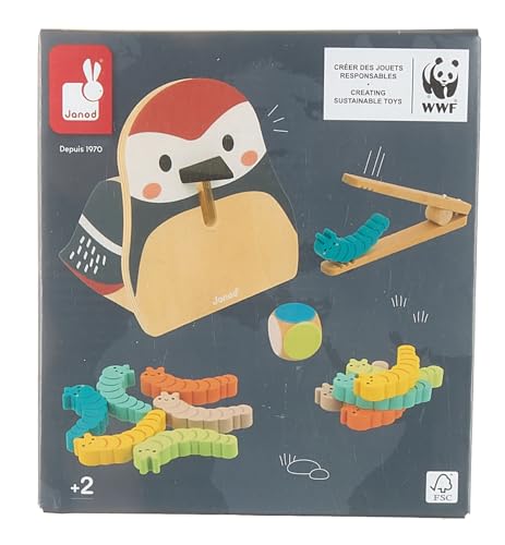 Janod Picchio e Bruchi-Giocattolo Multisensoriale Prima Infanzia-Riconoscere i Colori-Collaborazione con Il WWF-dai 24 Mesi, J08641, Multicolore, Small - immagine 10
