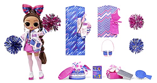 Mermaze Mermaidz- l.o.l OMG Sports Cheer Diva-Bambola alla Moda Cheerleader-con 20 sorprese-Include Abiti, Accessori e Altro-da Collezione-per Bambini dai 3 Anni in su, Multicolore, Series 2, 577508C3 - immagine 4