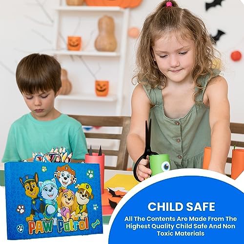 Paw Patrol Valigetta Colori per Bambini - Kit con 130+ Colori per Bambini con Pastelli a Cera Colori a Matita Pennarelli Lavabili per Bambini Idea Regalo Creativa - immagine 3