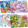 QUOKKA 60 puzzle per bambini Ages 4-6 – Jigsaw Puzzles for Toddlers 3-5 – Unicorn Princess Animals Toys for Children 6-8 yo – Gift Educational Game for Boys & Girls - immagine 8