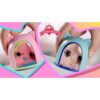 Sbabam s.r.l. Peluche Little Kitties Magici Amici, Pack da 3 Pezzi con soggetti Differenti con Adesivi. Le Casette brillano al Buio. - immagine 6