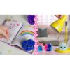 Sbabam s.r.l. Peluche Little Kitties Magici Amici, Pack da 3 Pezzi con soggetti Differenti con Adesivi. Le Casette brillano al Buio. - immagine 7