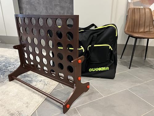 Superset 4 in 1 gigante quattro di fila per collegare gioco all'aperto - Gioco da cortile in legno per adulti - | Grandi scacchi e dama | Tic Tac Toe in legno | per tutte le stagioni | - Festa in - immagine 11