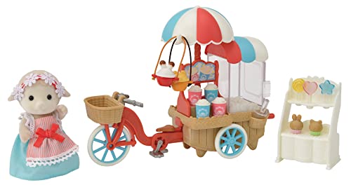 Sylvanian Families 5653 Popcorn Delivery Trike - Dollhouse Playset, Multicolor