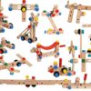 TOWO Set con Viti e Bulloni - Giocattolo in Legno - Set di Blocchi da Costruzioni con 54 Pezzi cassetta attrezzi legno panca della sedia - Gioco di Costruzioni in Legno per Bambini di 4 Anni … - immagine 6
