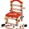 TOWO Set con Viti e Bulloni - Giocattolo in Legno - Set di Blocchi da Costruzioni con 54 Pezzi cassetta attrezzi legno panca della sedia - Gioco di Costruzioni in Legno per Bambini di 4 Anni … - immagine 10