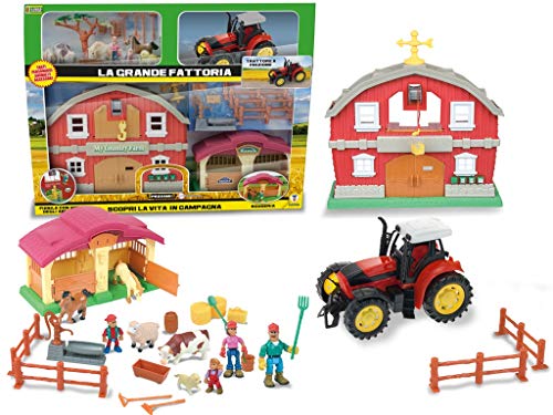 Teorema- Playset Grande Fattoria Parlante con Animali e Accessori, Multicolore, 63305