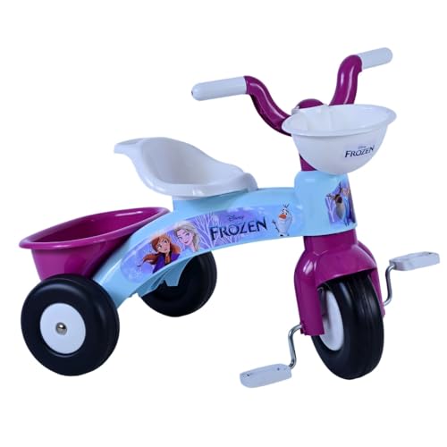 Triciclo primipassi bici a tre ruote per bambini da 1 a 3 anni triciclo con pedali e cestino portagiochi - immagine 3
