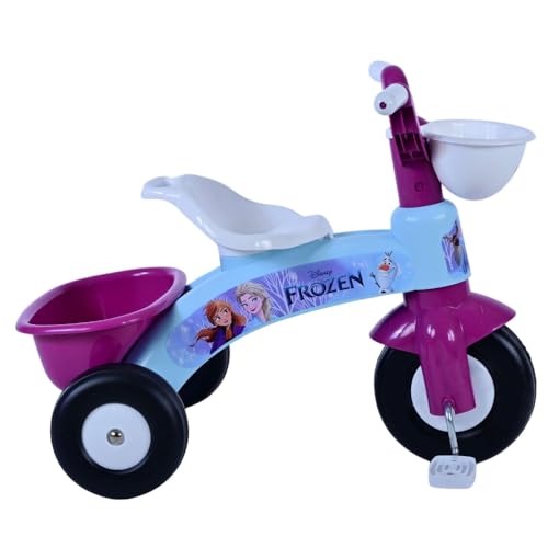 Triciclo primipassi bici a tre ruote per bambini da 1 a 3 anni triciclo con pedali e cestino portagiochi - immagine 4