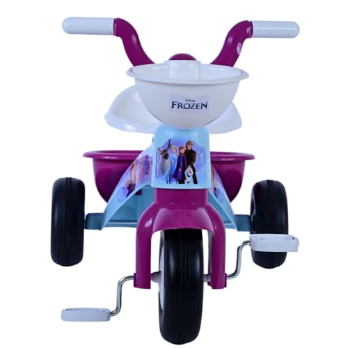 Triciclo primipassi bici a tre ruote per bambini da 1 a 3 anni triciclo con pedali e cestino portagiochi - immagine 5