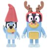 YYST Bluey Figure 2 Pack Bluey & Bandit (Dad) 2.5 Inch Toy Figures with Accessories