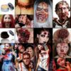 ZZQVIP Sangue Finto Halloween, Cera per Cicatrici+Sangue Finto+Spatola, Trucco per Halloween per il Viso, Effetti Realistici delle Ferite Sulla Pelle, Festa a tema Halloween, Teatro e Cosplay - immagine 4