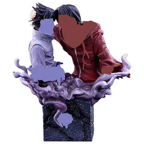 BSNRDX Action Figure Anime, Anime Heroes Action figure Uchiha Itachi e Sasuke Modello PVC Giocattoli Bambole Inscatolato Ornamenti Collezione Home Decor 17 CM, Multicolore (ABS1037)