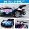 HUIKUANGEU Macchina Telecomandata per Bambini,RC Drift Car,Macchina Telecomandata Drift,Auto Radiocomandata,Giochi Bambini,Telecomando Auto,Radiocomandata Auto con Luce LED,per Adulti e Bambini - immagine 4