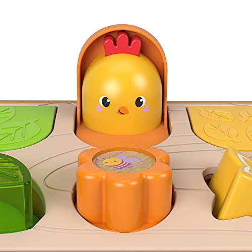 Jurassic World Fisher-Price cucù Amici Animaletti con Dettagli in Legno e Tessuto, Giocattolo per Bambini 9+ Mesi, GJW24 - immagine 4