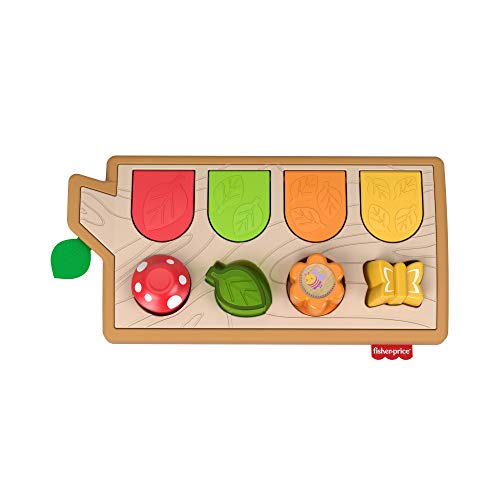 Jurassic World Fisher-Price cucù Amici Animaletti con Dettagli in Legno e Tessuto, Giocattolo per Bambini 9+ Mesi, GJW24 - immagine 6