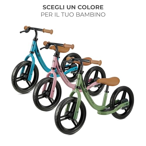 Kinderkraft SPACE2 Bicicletta bambini 3-5 anni, Bici senza pedali, 12 polici ruote, Design sportivo, Regolazione della sella, Montaggio facile, Struttura leggera - immagine 11