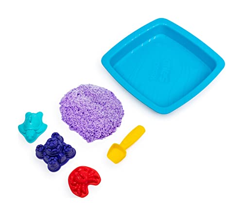 Kinetic Sand Playset Castelli di Sabbia Sabbia cinetica con vaschetta Sabbia magica Sabbia colorata a sorpresa 454gr 3 formine incluse Giocattoli per bambini e bambine 3 anni - immagine 3