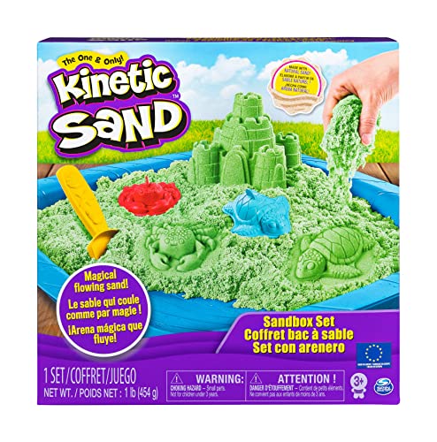 Kinetic Sand Playset Castelli di Sabbia Sabbia cinetica con vaschetta Sabbia magica Sabbia colorata a sorpresa 454gr 3 formine incluse Giocattoli per bambini e bambine 3 anni - immagine 6