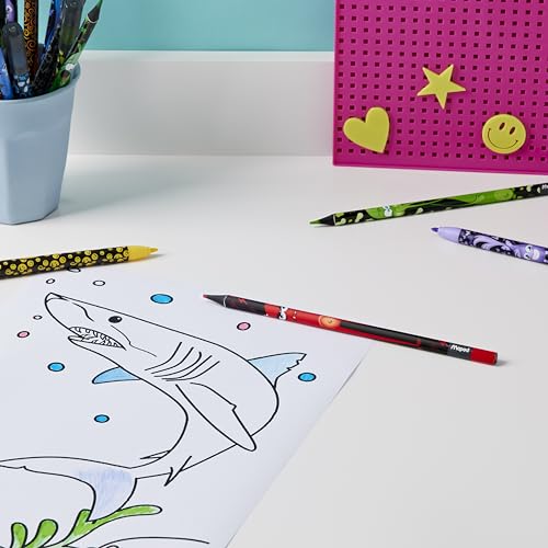 Maped - Stifte COLOR'PEPS BLACK MONSTER - schwarzer Schaft und bunte Monster-Bedruckung - immagine 17