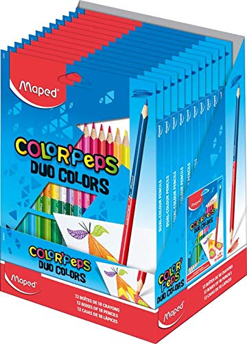 Maped - Matite colorate ergonomiche a 3 spigoli, colori assortiti - immagine 8
