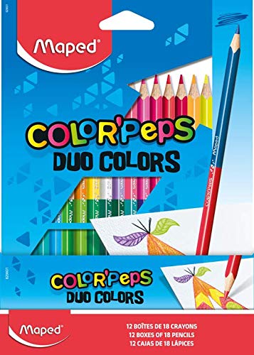 Maped - Matite colorate ergonomiche a 3 spigoli, colori assortiti - immagine 9