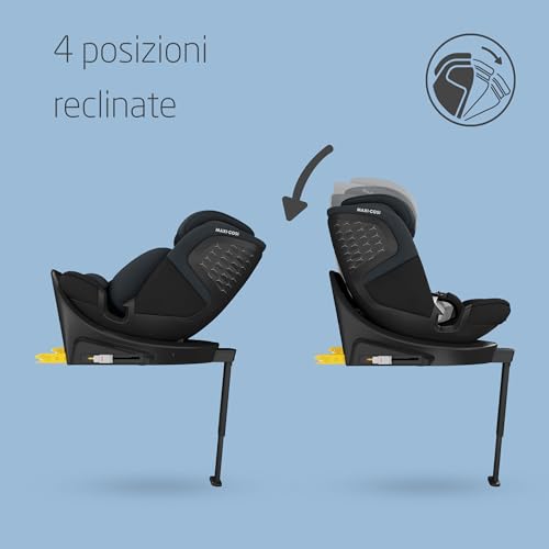 Maxi-Cosi Emerald Seggiolino Auto isofix i-size R129, Seggiolino auto 0-25 kg Gruppo 012 Reclinabile in 4 Posizioni, per Bambini 0-7 anni, con Riduttore per Neonati, colore Authentic Black (nero) - immagine 5