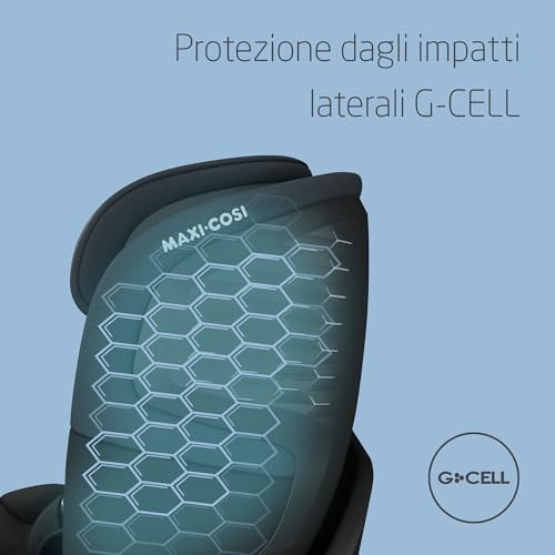 Maxi-Cosi Emerald Seggiolino Auto isofix i-size R129, Seggiolino auto 0-25 kg Gruppo 012 Reclinabile in 4 Posizioni, per Bambini 0-7 anni, con Riduttore per Neonati, colore Authentic Black (nero) - immagine 6