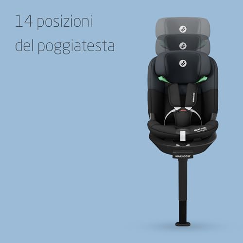 Maxi-Cosi Emerald Seggiolino Auto isofix i-size R129, Seggiolino auto 0-25 kg Gruppo 012 Reclinabile in 4 Posizioni, per Bambini 0-7 anni, con Riduttore per Neonati, colore Authentic Black (nero) - immagine 7