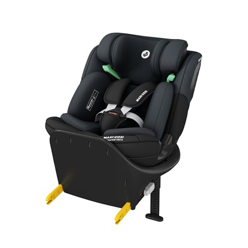 Maxi-Cosi Emerald Seggiolino Auto isofix i-size R129, Seggiolino auto 0-25 kg Gruppo 012 Reclinabile in 4 Posizioni, per Bambini 0-7 anni, con Riduttore per Neonati, colore Authentic Black (nero)