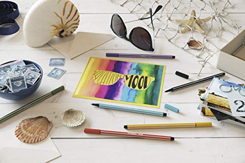 Pennarello Premium - STABILO Pen 68 - Astuccio da 15 (10 + 5 NEON) - Colori assortiti - immagine 6