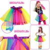 Purpledi 21pcs Accessori Vestiti Anni 80 Donna， Costume Anni 80 Donna Accessori Neon， Neon Marsupio Fascia Capelli Bracciale Scaldamuscoli Orecchini e Occhiali per 80s Festa a Tema - immagine 5