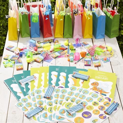 THE TWIDDLERS 12 Mini Libri da Colorare per Bambini, Formato A5-16 Divertenti Disegni Assortiti con 48 Pennarelli e Adesivi Inclusi – Regalini Fine Festa Fai da Te per Bimbi e Bimbe da 4 a 8 Anni - immagine 4