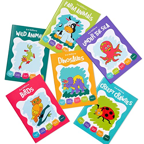 THE TWIDDLERS 24 Libri da Colorare per Bambini con Animali Assortiti, fai da te divertente per bimbi di tutte le età - immagine 5
