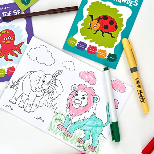 THE TWIDDLERS 24 Libri da Colorare per Bambini con Animali Assortiti, fai da te divertente per bimbi di tutte le età - immagine 7