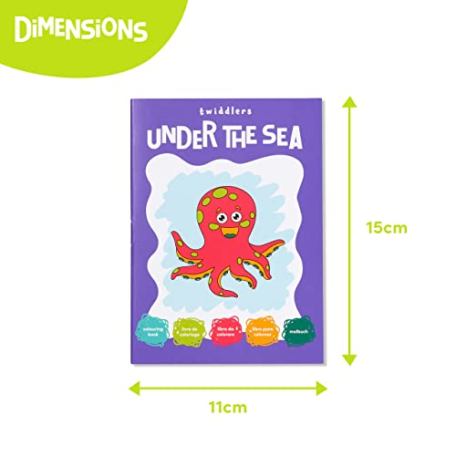 THE TWIDDLERS 24 Libri da Colorare per Bambini con Animali Assortiti, fai da te divertente per bimbi di tutte le età - immagine 8