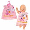 Zapf Creation- Baby Born Vestito Cagnolino-per Bambole da 43 cm-Include Abito e Appendiabiti-Facile per Le Mani Piccole-Promuove empatia e abilità sociali-età: 3+ Anni, Tinta Unita, Colore, 94, 833612