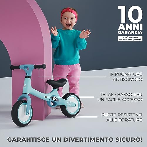 kk Kinderkraft TOVE Bicicletta bambini da 1,5 anni, Bici senza pedali, Design sportivo, Regolazione della sella, Bloccasterzo, Montaggio facile, Struttura leggera - 2 kg, Beige - immagine 3