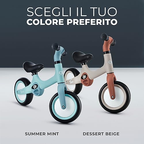 kk Kinderkraft TOVE Bicicletta bambini da 1,5 anni, Bici senza pedali, Design sportivo, Regolazione della sella, Bloccasterzo, Montaggio facile, Struttura leggera - 2 kg, Beige - immagine 7