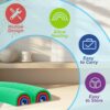 6PCS Trave di Equilibrio per Bambini, Trave d'equilibrio per bambini per le abilità motorie e la coordinazione, Giocattolo Montessori per Bambini Allenamento dell'equilibrio per Interni ed Esterni - immagine 6