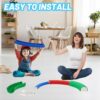 6PCS Trave di Equilibrio per Bambini, Trave d'equilibrio per bambini per le abilità motorie e la coordinazione, Giocattolo Montessori per Bambini Allenamento dell'equilibrio per Interni ed Esterni - immagine 7