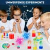 70 Esperimenti Scientifici per Bambini 4-6-8-10-12 Anni, Kit e Esperimenti di Scienze Giocattoli STEM, Regali per Ragazzi e Ragazze, Set di Chimica, Cristalli in Crescita, Palla Rimbalzante, Vulcano - immagine 6