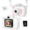 ASTGMI Macchina Fotografica Bambini, 12MP Mini Ricaricabile Fotocamera Digitale Bambina Videocamera Regalo per Ragazze Ragazzi 3-10 Anni, con Scheda 32 GB, Regali Giocattolo di Natale & Compleanno