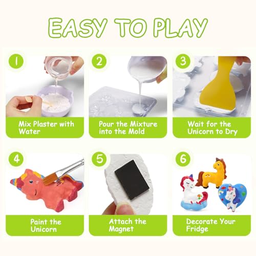 Ballery Giochi per Bambini, Kit Pittura Unicorno per Bambini DIY Giocattoli Bambino Giocattolo de Arte e Artigianale con Colori Creativi Regalo Compleanno Natale per Bambini 3 5 6 8 12 Anni - immagine 6