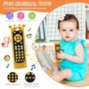 Ballery Telecomando Giocattolo per Bambini, Baby TV Telecomando Giocattolo per Neonati con Luce e Suono, Inglese/Francese/Spagnolo, Giocattoli Educativi Regalo per Bambini 6-18 Mesi (Giraffe) - immagine 3