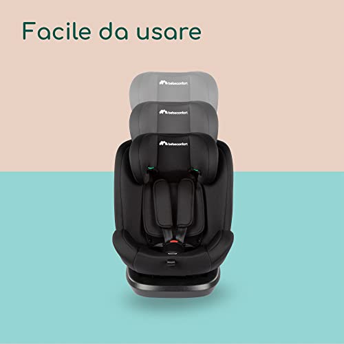 Bebeconfort Ever Fix i-Size Seggiolino Auto 9-36 kg, Seggiolino Isofix Gruppo 123 per Bambini 15 Mesi - 12 Anni, Seggiolino Auto Reclinabile 4 posizioni, Regolabile in Altezza, Colore Black Mist - immagine 6