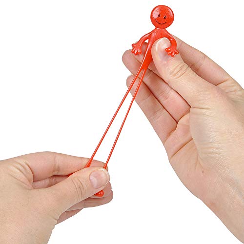 Bedwina Uomo Elastico Pieghevole (Confezione da 36) Colori Divertenti Assortiti, Una consistenza appiccicosa, Estensibile, viscida e appiccicosa, Giocattolo per alleviare l'ansia da Stress - immagine 5