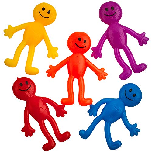 Bedwina Uomo Elastico Pieghevole (Confezione da 36) Colori Divertenti Assortiti, Una consistenza appiccicosa, Estensibile, viscida e appiccicosa, Giocattolo per alleviare l'ansia da Stress - immagine 7
