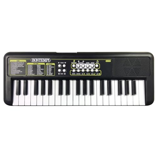 Bontempi KeyRhythm - Pianoforte digitale con tastiera 37 tasti, passo 1,5 cm, jack per cuffie, strisce pentagramma, metronomo e traspositore, 42,4x15,2x4,7 cm - immagine 3