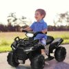 COSTWAY Quad Elettrico per Bambini, Auto Elettrica Cavalcabile con luce LED Musica e Box Anteriore, Mini Quad Regalo per Bambini 18-36 Mesi - immagine 3
